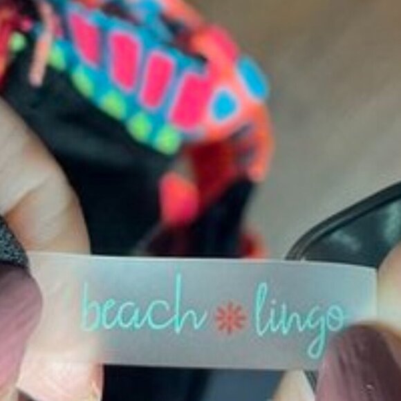 Beach Lingo Kids Embroidered Trim Cutout Swimsuit One Piece Black Multicolor 10 - Picture 6 of 10